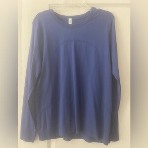 Women’s Lululemon Athletica Royal Blue Crew Workout Shirt - Size 12